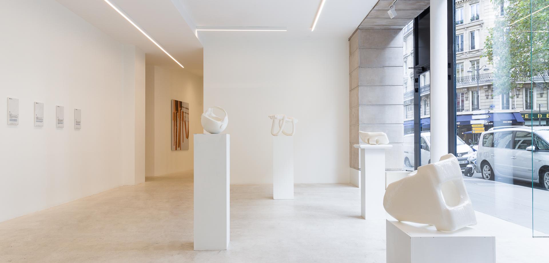 salle 1, exposition Luca Resta & Charlotte Chesnais, Galerie italienne